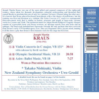 Josef Martin Kraus (1756-1792): Violinkonzert -   - (CD / Titel: H-Z)