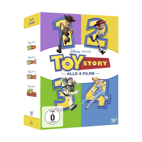 Toy Story  1-4 BOX (DVD) 4Disc Set Min: 361/DD5.1/WS - Disney  - (DVD Video / ANIMATION)