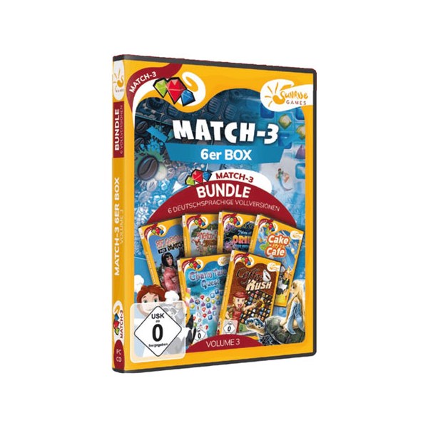 Match 3 6-er Box Vol. 3  PC SUNRISE - Sunrise  - (PC Spiele / Sammlung)