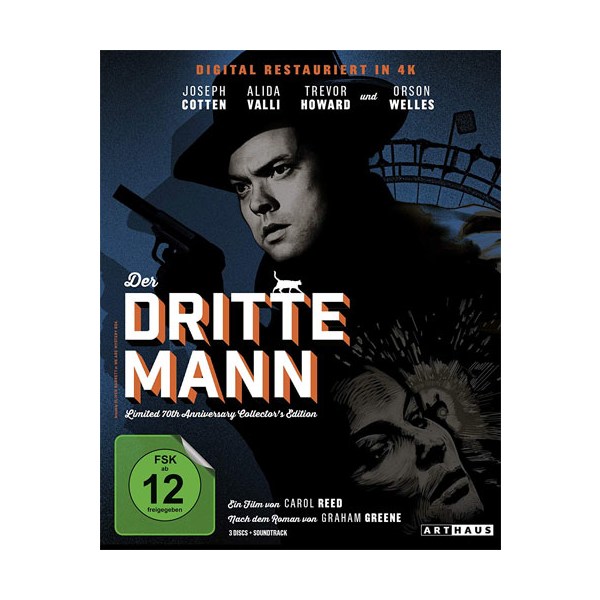 Dritte Mann, Der (BR) LE 70th Anniv.C.E. Limited 70th Anniversary Collectors Ed.Digipack, 4Disc - Arthaus  - (Blu-ray Video / Thriller)