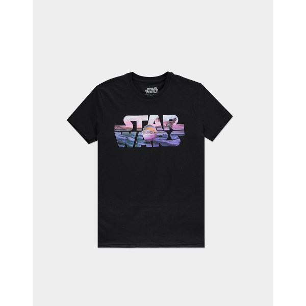 Star Wars - Baby Yoda Logo - T-shirt - The Mandalorian TS417081STW - (T-shirts and Tops / Short Sleeved T-shirts)