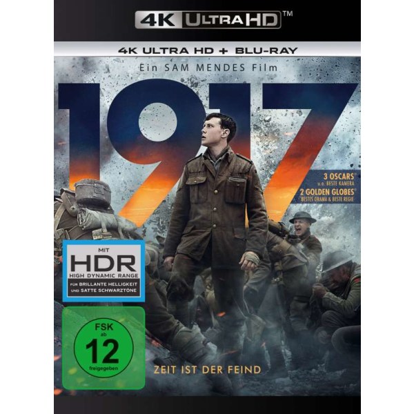 1917 (UHD+BR) 4K  2Disc Min: 123DD5.1WS - Universal Pictures  - (Ultra HD Blu-ray / Kriegsfilm)