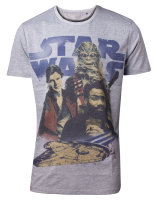 Star Wars - Han Solo 3 Is A Crowd Mens T-shirt - Difuzed...