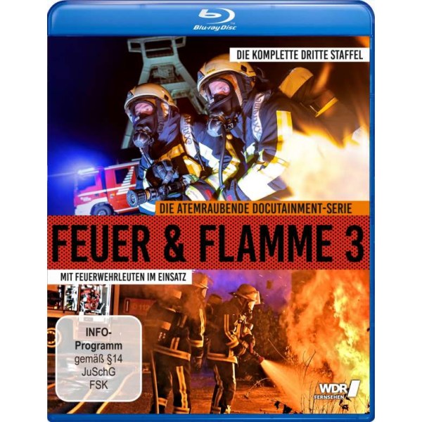 Feuer & Flamme - Mit Feuerwehrmännern im Einsatz Staffel 3 (Blu-ray) - WDR mediagroup  - (Blu-ray Video / TV-Serie)