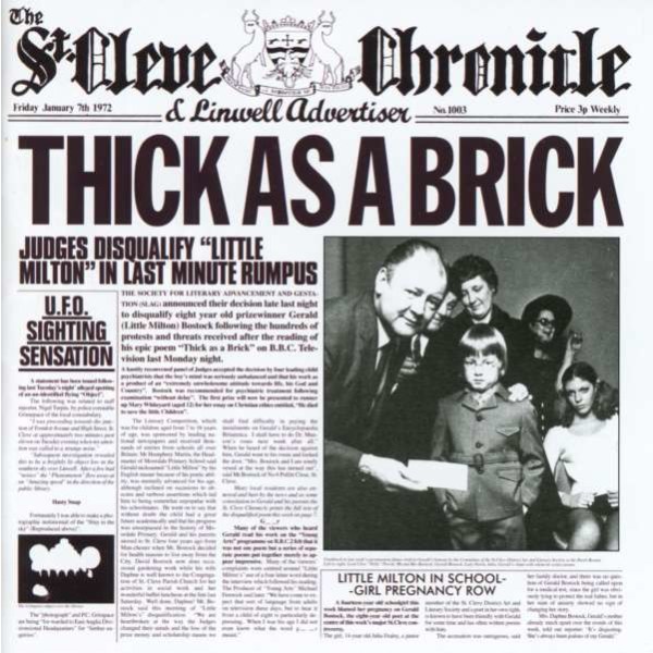 Jethro Tull: Thick As A Brick (Steven Wilson 2012 Remix) - Parlophone  - (CD / Titel: Q-Z)