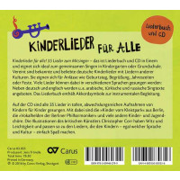 Kinderlieder für Alle (Liederbuch und CD) - Carus  -...