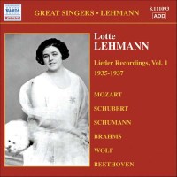 Lotte Lehmann - Lieder Recordings Vol.1 - Naxos  - (CD /...