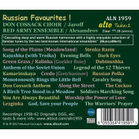 Don Kosaken Chor - Russian Favourites - Alto  - (CD / D)