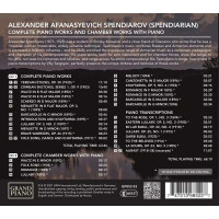 Aleksandr Spendiarian (1871-1928): Sämtliche Klavierwerke & Kammermusiken mit Klavier - Grand Piano  - (CD / Titel: H-Z)