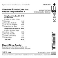 Alexander Glasunow (1865-1936): Streichquartette Vol.1 -...