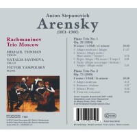 Anton Arensky (1861-1906): Klaviertrios Nr.1 & 2 -...