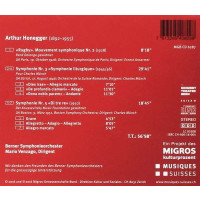 Arthur Honegger (1892-1955): Symphonien Nr.3 & 5 - Musiques Suisses  - (CD / Titel: H-Z)