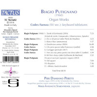 Orgelwerke: Biagio Putignano - Tactus  - (CD / Titel: H-Z)