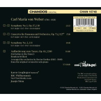 Carl Maria von Weber (1786-1826): Symphonien Nr.1 & 2...