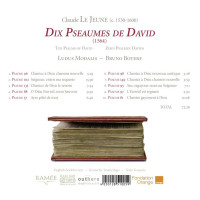 Claude Le Jeune (1528-1600): Dix Psaumes de David (1564)...