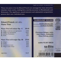 Eduard Franck (1817-1893): Klaviertrios op.11 & op.58...