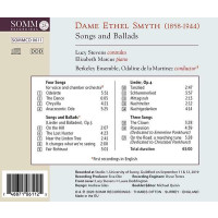 Ethel Smyth (1858-1944): Songs and Ballads - Somm  - (CD...