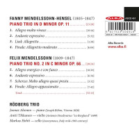 Klaviertrio op.11: Fanny Mendelssohn-Hensel (1805-1847) - Alba  - (CD / Titel: H-Z)