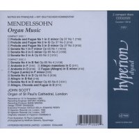 Felix Mendelssohn Bartholdy (1809-1847): Organ Music - Hyperion  - (CD / Titel: H-Z)