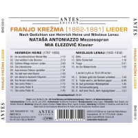 Lieder: Franjo Krezma (1862-1881) - Bella Musica  - (CD /...