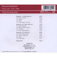 Giovanni Bottesini (1821-1889): Streichquartette Nr.1-3 (opp.2-4) - Dynamic  - (CD / S)