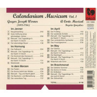 Gregor Joseph Werner (1695-1766): Musikalischer Kalender Vol.1 - Gallo  - (CD / Titel: H-Z)