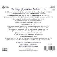 Johannes Brahms (1833-1897): Sämtliche Lieder Vol.10 - Hyperion  - (CD / Titel: H-Z)