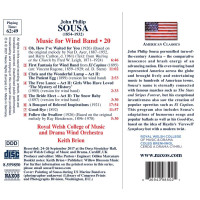 John Philip Sousa (1854-1932): Music for Wind Band Vol.20...