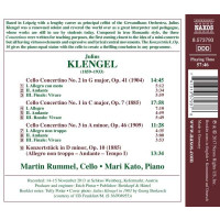 Julius Klengel (1859-1933): Concertini Nr.1-3 für...