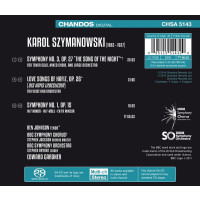 Karol Szymanowski (1882-1937): Symphonien Nr.1 & 3 - Chandos  - (Classic / SACD)