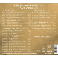 Klavierwerke Vol.2 - Karol Szymanowski (1882-1937) - DUX  - (CD / Titel: H-Z)