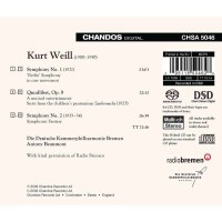 Kurt Weill (1900-1950): Symphonien Nr.1 & 2 - Chandos...