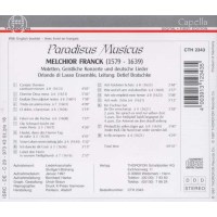 Paradisus Musicus: Melchior Franck (1580-1639) - Thorofon...