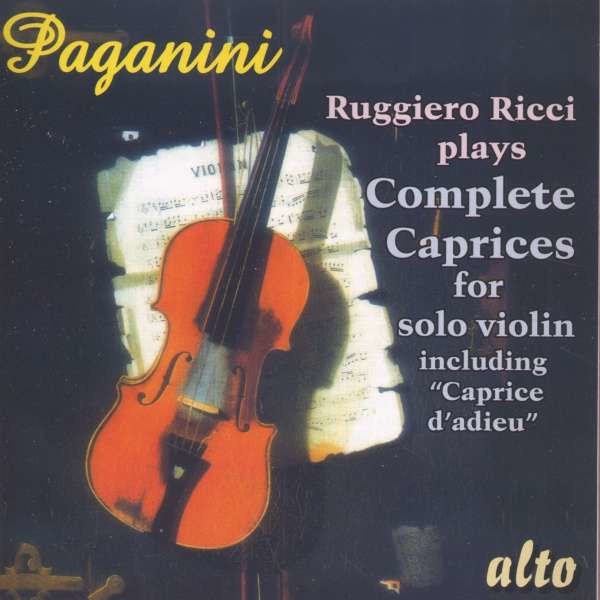 Capricen op.1 Nr.1-24 für Violine solo - Niccolo Paganini (1782-1840) - Alto  - (CD / Titel: A-G)