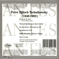 Peter Iljitsch Tschaikowsky (1840-1893): Die Jahreszeiten op.37a (Fass.f.Klavier) - Antes  - (CD / Titel: A-G)