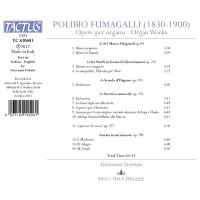 Orgelwerke: Polibio Fumagalli (1830-1900) - Tactus  - (CD...