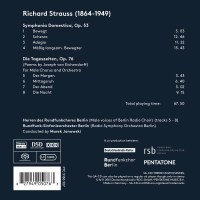 Richard Strauss (1864-1949): Sinfonia Domestica op.53 - Pentatone  - (Classic / SACD)