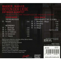 Richard Wagner (1813-1883): Voyager Quartet - Boten der Liebe am Alma, Mathilde und Isolde - Solo Musica  - (CD / Titel: H-Z)