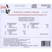 Klavierkonzerte Nr.11-13 - Wolfgang Amadeus Mozart (1756-1791) - Somm  - (CD / Titel: H-Z)