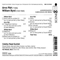 William Byrd (1543-1623): Calefax Reed Quintet - MDG  - (CD / Titel: A-G)