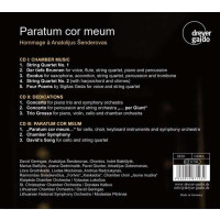 Paratum cor meum - Hommage a Anatolijus Senderovas - DreyerGaido  - (CD / Titel: H-Z)