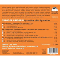 Theodor Grigoriu (1926-2014): Trinity Concerto für Violine & Orchester "Byzantium after Byzantium I" - Toccata  - (CD / Titel: H-Z)