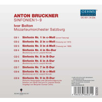 Anton Bruckner (1824-1896): Symphonien Nr.1-9 - Oehms  -...