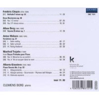 Alban Berg (1885-1935): Clemens Berg,Klavier - Oehms  -...