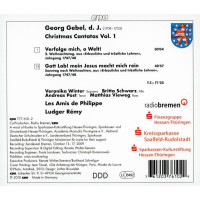 Georg Gebel (1709-1753): Weihnachtskantaten Vol.1 - CPO  - (CD / Titel: H-Z)