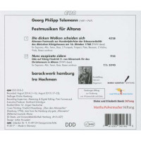 Festmusiken für Altona "Die dicken Wolken scheiden sich" TVWV deest (1760) - CPO  - (CD / Titel: A-G)