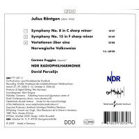 Julius Röntgen (1855-1932): Symphonien Nr.8 & 15...