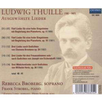 Ludwig Thuille (1861-1907): Lieder - Oehms  - (CD / Titel: H-Z)