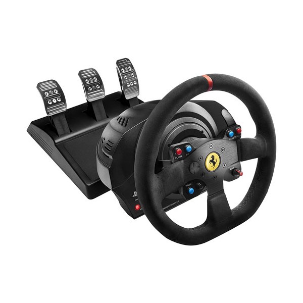 Multi Lenkrad T300 Ferarri Alcantara Thrustmaster  PC/PS3/PS5/PS5 - Thrustmaster 4160652 - (SONY® PS4 Hardware / Zubehör)