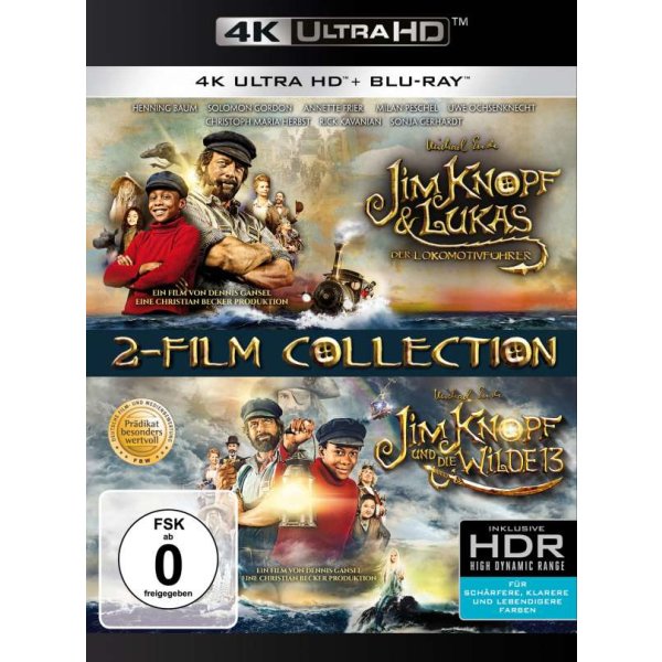 Jim Knopf & Lukas der Lokomotivführer / Jim Knopf und die Wilde 13 (Ultra HD Blu-ray & Blu-ray): - Warner Bros (Universal Pictures)  - (Ultra HD Blu-ray / Family)